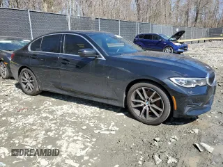 2019 BMW 3 Series 330i with VIN 3MW5R1J5XK8B00074, listed as a Copart auction lot 50806195 with 77,777 mi miles and Salvage Title. Bid and sale history available at carsss.com. Image 4.