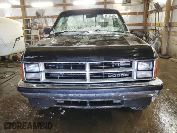 1990 Dodge Dakota with VIN 1B7GG26X9LS666745, listed as a Copart auction lot 44703175 with 121,682 mi miles and Salvage Title. Bid and sale history available at carsss.com. Image 5.