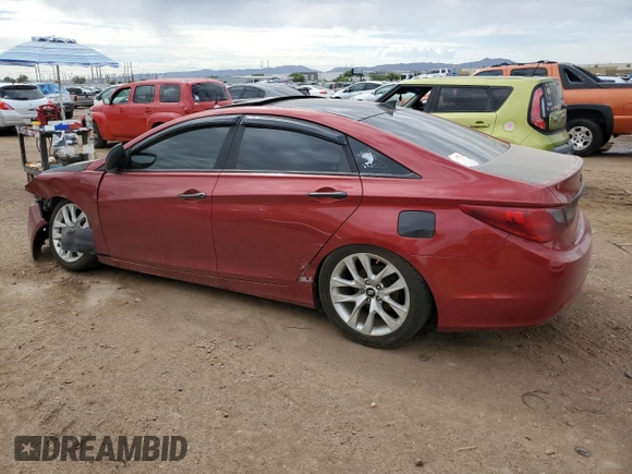 2012 Hyundai Sonata Limited z VIN 5NPEC4AC9CH401499, wystawiony jako Copart lot #63956203 z przebiegiem 198 273 mil mil oraz Szkoda całkowita • Salvage title. Historia ofert i sprzedaży dostępna na DreamBid. Obrazek 2.