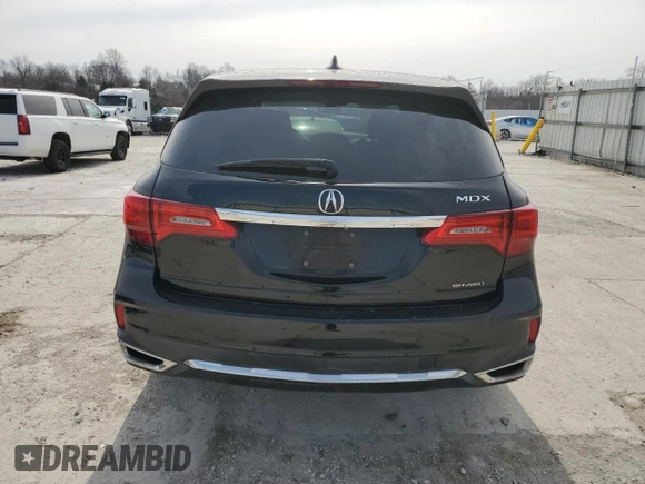 2020 Acura MDX w/Technology Pkg with VIN 5J8YD4H5XLL033025, listed as a Copart auction lot 47289295 with 72,574 mi miles and Salvage Title. Bid and sale history available at carsss.com. Image 6.