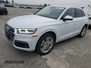 2019 Audi Q5 Premium Plus with VIN WA1BNAFY2K2092503, listed as a Copart auction lot 66019105 with 56,813 mi miles and Salvage title. Bid and sale history available at DreamBid. Image 1.