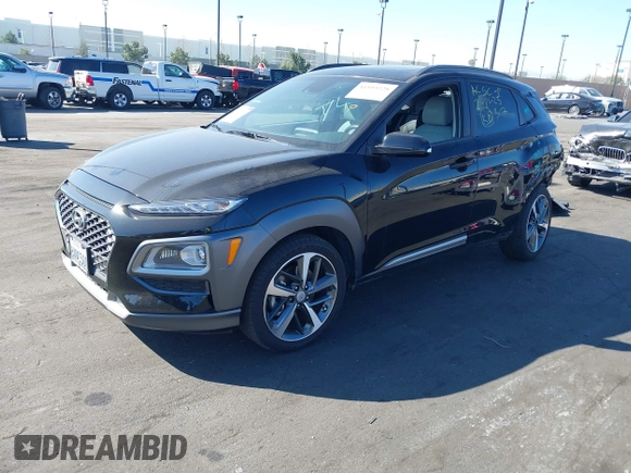 2021 Hyundai Kona Limited with VIN KM8K33A5XMU677871, listed as a IAAI auction lot 41593228 with 28,197 mi miles. Bid and sale history available at carsss.com. Image 20.
