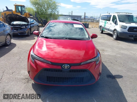 2021 Toyota Corolla LE with VIN JTDEPMAE7MJ133972, listed as a IAAI auction lot 41903179 with 91,680 mi miles. Bid and sale history available at carsss.com. Image 12.