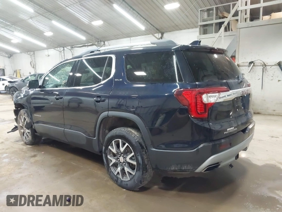 2021 GMC Acadia SLE with VIN 1GKKNRLS9MZ199809, listed as a IAAI auction lot 41972915 with 54,203 mi miles and . Bid and sale history available at DreamBid. Image 3.