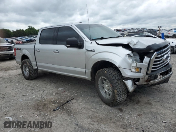 2016 Ford F-150 XLT with VIN 1FTEW1EF7GFD16686, listed as a Copart auction lot 56043975 with 105,709 mi miles and Salvage title. Bid and sale history available at DreamBid. Image 4.
