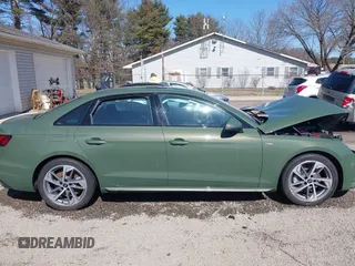 2025 Audi A4 S line Premium Plus with VIN WAUEAAF48SN000964, listed as a IAAI auction lot 41758244 with 9,912 mi miles and . Bid and sale history available at DreamBid. Image 14.