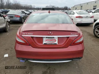 2015 Mercedes-Benz CLS 400 with VIN WDDLJ6HB4FA153587, listed as a Copart auction lot 87486774 with 76,854 mi miles and Salvage title. Bid and sale history available at DreamBid. Image 6.