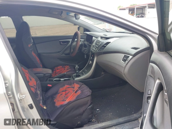 2015 Hyundai Elantra SE with VIN 5NPDH4AE9FH549073, listed as a IAAI auction lot 42113615 with 124,115 mi miles and . Bid and sale history available at DreamBid. Image 5.