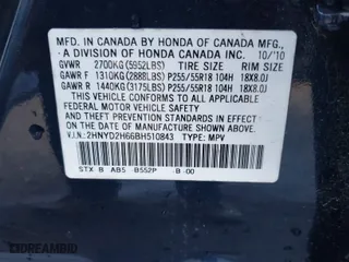 2011 Acura MDX Tech Pkg with VIN 2HNYD2H66BH510843, listed as a IAAI auction lot 41547910 with 143,338 mi miles. Bid and sale history available at carsss.com. Image 9.