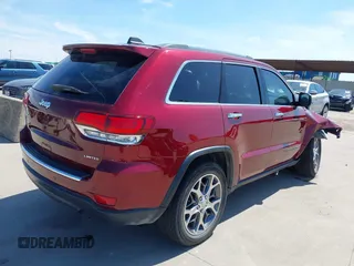 2020 Jeep Grand Cherokee Limited with VIN 1C4RJEBG2LC256980, listed as a IAAI auction lot 42378094 with 83,267 mi miles and . Bid and sale history available at DreamBid. Image 4.