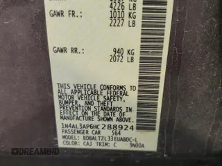 2017 Nissan Altima SL with VIN 1N4AL3AP6HC288924, listed as a Copart auction lot 42353545 with 291,706 mi miles and Salvage title. Bid and sale history available at DreamBid. Image 14.