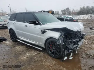 2020 Land Rover Range Rover Sport HST with VIN SALWS2RU3LA707803, listed as a Copart auction lot 44803305 with 0 mi miles and Salvage Title. Bid and sale history available at carsss.com. Image 4.