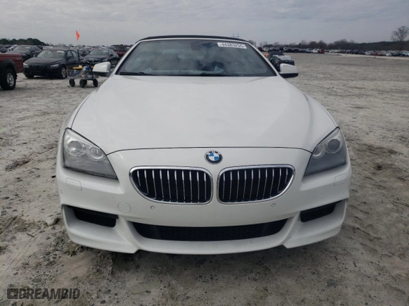 2012 BMW 6 Series 640i with VIN WBALW7C56CDX58172, listed as a Copart auction lot 44383255 with 140,240 mi miles and Salvage Title. Bid and sale history available at carsss.com. Image 5.