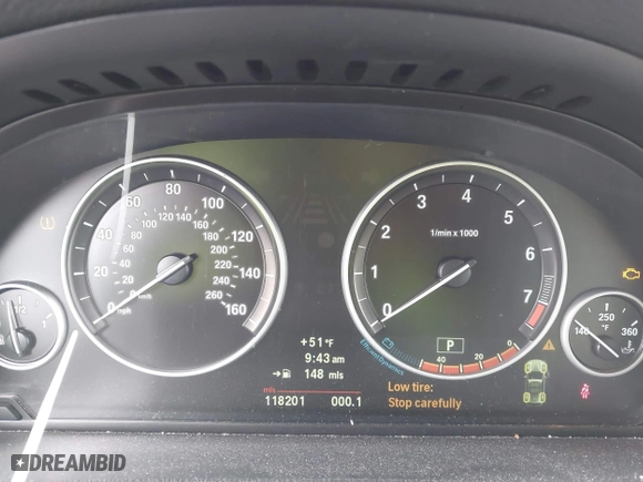 2013 BMW X3 xDrive28i with VIN 5UXWX9C52D0A16547, listed as a IAAI auction lot 41799109 with 118,201 mi miles. Bid and sale history available at carsss.com. Image 7.