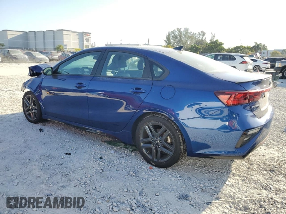 2021 Kia Forte GT-Line with VIN 3KPF34AD1ME396771, listed as a Copart auction lot 47570505 with 25,949 mi miles and Non Repairable. Bid and sale history available at carsss.com. Image 2.