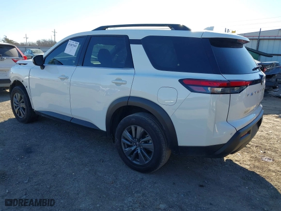2023 Nissan Pathfinder SV with VIN 5N1DR3BA7PC249611, listed as a IAAI auction lot 41407045 with 35,383 mi miles. Bid and sale history available at carsss.com. Image 3.