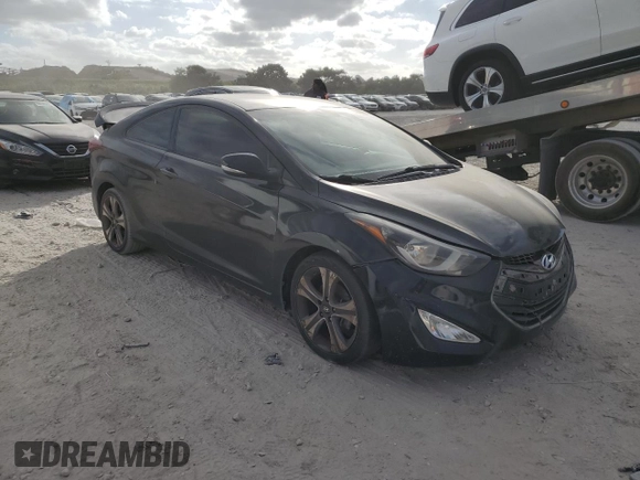 2014 Hyundai Elantra Coupe with VIN KMHDH6AH0EU026496, listed as a Copart auction lot 84742554 with 112,670 mi miles and Clean Title. Bid and sale history available at carsss.com. Image 4.