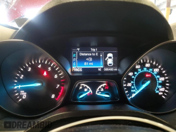 2014 Ford Escape SE с VIN 1FMCU0GX0EUB75736, выставлен на аукционе Copart как лот 57603105 с пробегом 86 480 миль миль и Списание • Salvage title. История ставок и продаж доступна на DreamBid. Изображение 9.