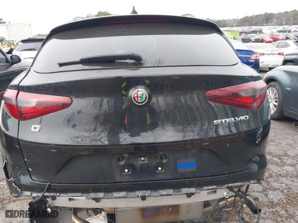 2023 Alfa Romeo Stelvio Ti with VIN ZASPAKBN6P7D56722, listed as a IAAI auction lot 41363962 with 50,073 mi miles. Bid and sale history available at carsss.com. Image 17.