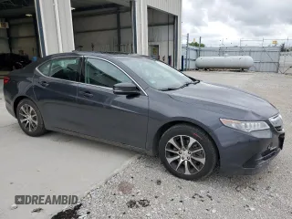 2015 Acura TLX with VIN 19UUB1F37FA010497, listed as a Copart auction lot 62029345 with 182,675 mi miles and Salvage title. Bid and sale history available at DreamBid. Image 4.