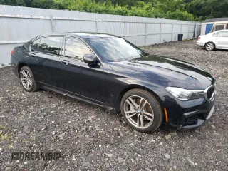 2019 BMW 7 Series 740i xDrive with VIN WBA7E4C51KGV71020, listed as a Copart auction lot 60761103 with 0 mi miles. Bid and sale history available at carsss.com. Image 4.