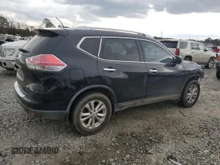 2016 Nissan Rogue S with VIN KNMAT2MT3GP723760, listed as a Copart auction lot 48951245 with 66,038 mi miles and Salvage Title. Bid and sale history available at DreamBid. Image 3.