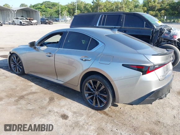 2021 Lexus IS 350 F Sport z VIN JTHGZ1B29M5045003, wystawiony jako IAAI lot #42126600 z przebiegiem 49 148 mil mil oraz . Historia ofert i sprzedaży dostępna na DreamBid. Obrazek 3.