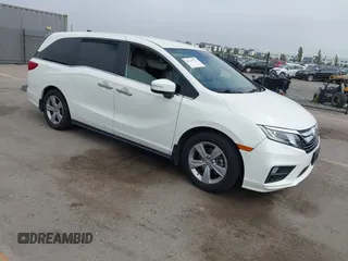 2019 Honda Odyssey EX with VIN 5FNRL6H59KB075219, listed as a IAAI auction lot 42435591 with 51,663 mi miles and . Bid and sale history available at DreamBid. Image 1.