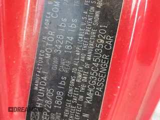 2005 Hyundai Accent GLS с VIN KMHCG35C45U359201, выставлен на аукционе Copart как лот 49072705 с пробегом 93 299 миль миль и На запчасти • Non repairable. История ставок и продаж доступна на DreamBid. Изображение 12.