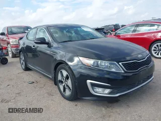 2013 Kia Optima Hybrid EX with VIN KNAGM4AD3D5046911, listed as a IAAI auction lot 41505332 with 85,305 mi miles. Bid and sale history available at carsss.com. Image 1.