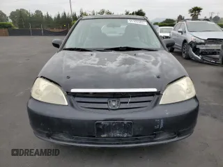 2001 Honda Civic EX with VIN 2HGES26761H549152, listed as a Copart auction lot 55165305 with 194,758 mi miles and Clean Title. Bid and sale history available at carsss.com. Image 5.