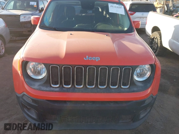 2017 Jeep Renegade Altitude with VIN ZACCJBBB7HPF73083, listed as a IAAI auction lot 41114187 with 1 mi miles. Bid and sale history available at carsss.com. Image 12.