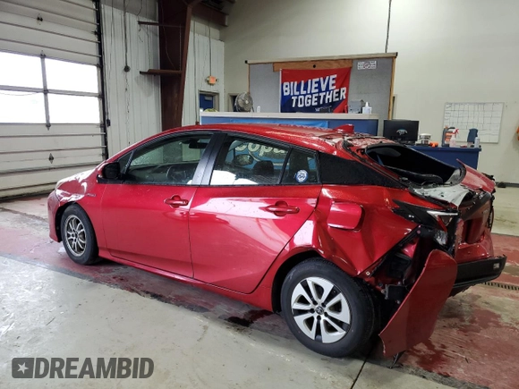 2017 Toyota Prius Two with VIN JTDKBRFU5H3567123, listed as a Copart auction lot 54506675 with 49,595 mi miles and Salvage Title. Bid and sale history available at carsss.com. Image 2.
