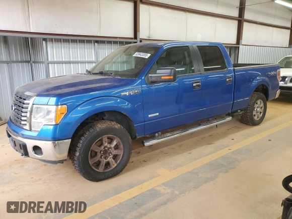 2011 Ford F-150 XLT with VIN 1FTFW1ETXBFC18285, listed as a Copart auction lot 53943355 with 139,861 mi miles and Clean Title. Bid and sale history available at carsss.com. Image 1.