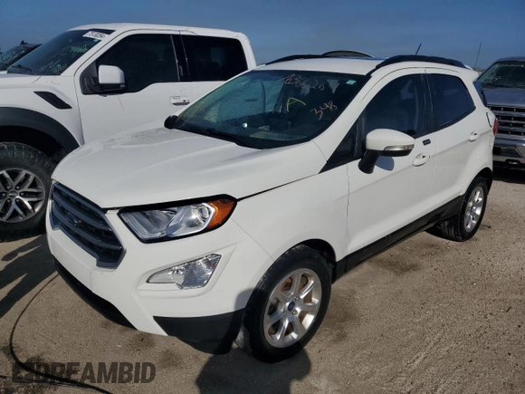 2019 Ford EcoSport SE с VIN MAJ3S2GE3KC261649, выставлен на аукционе Copart как лот 51021775 с пробегом Не указан миль и На запчасти • Non repairable. История ставок и продаж доступна на DreamBid. Изображение 1.