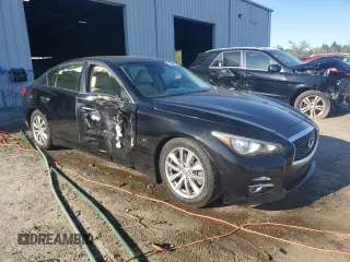 2017 Infiniti Q50 Signature Edition with VIN JN1EV7AP5HM735799, listed as a Copart auction lot 49099925 with 73,007 mi miles and Salvage Title. Bid and sale history available at DreamBid. Image 4.