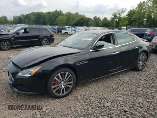 2018 Maserati Quattroporte S Q4 with VIN ZAM56YRA8J1280031, listed as a Copart auction lot 64515353 with 0 mi miles. Bid and sale history available at carsss.com. Image 1.