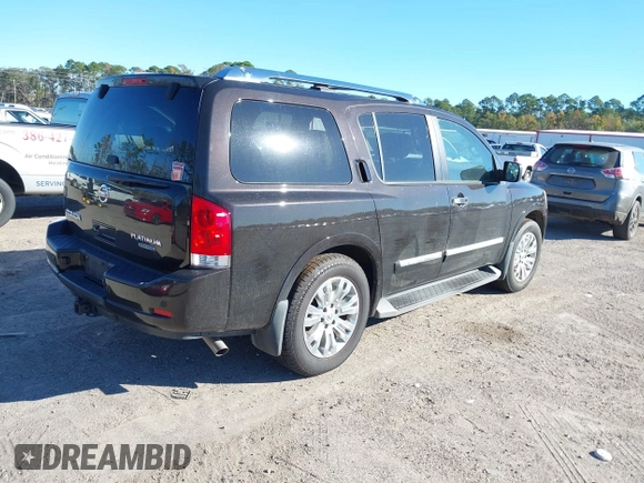 2015 Nissan Armada Platinum z VIN 5N1BA0NF2FN608323, wystawiony jako IAAI lot #40928024 z przebiegiem 110 609 mil mil oraz . Historia ofert i sprzedaży dostępna na DreamBid. Obrazek 4.