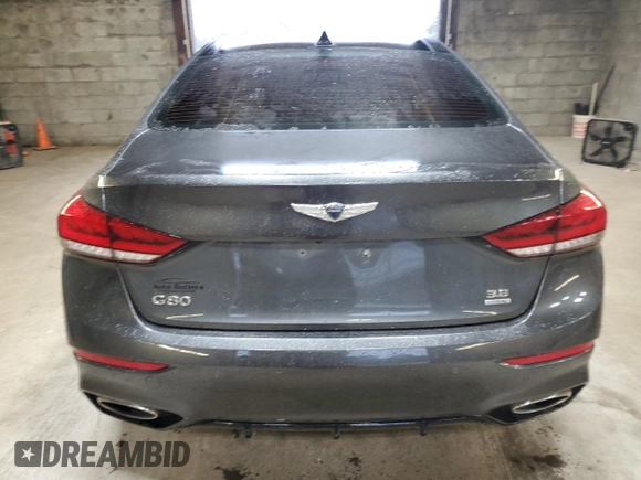 2019 Genesis G80 3.8L with VIN KMTFN4JEXKU324695, listed as a Copart auction lot 72415734 with 39,787 mi miles and Salvage Title. Bid and sale history available at carsss.com. Image 6.