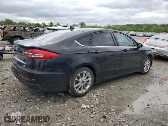 2020 Ford Fusion SE z VIN 3FA6P0LU8LR230769, wystawiony jako Copart lot #55214005 z przebiegiem 83 037 mil mil oraz Szkoda całkowita • Salvage title. Historia ofert i sprzedaży dostępna na DreamBid. Obrazek 3.