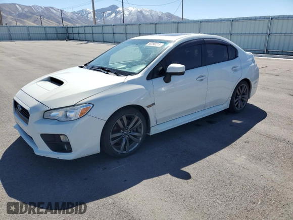 2017 Subaru WRX Premium with VIN JF1VA1E61H8840992, listed as a Copart auction lot 50290215 with 117,638 mi miles and Salvage title. Bid and sale history available at DreamBid. Image 1.