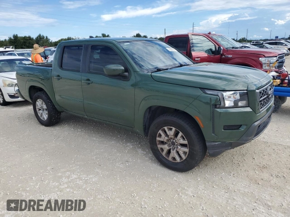 2022 Nissan Frontier SV with VIN 1N6ED1EJ9NN628938, listed as a Copart auction lot 74335784 with 58,038 mi miles and Salvage Title. Bid and sale history available at carsss.com. Image 4.