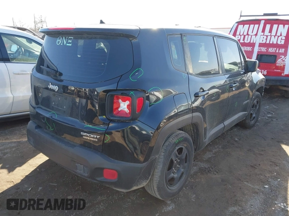2017 Jeep Renegade Sport with VIN ZACCJAAB7HPF43822, listed as a IAAI auction lot 41752500 with Not Provided miles and . Bid and sale history available at DreamBid. Image 4.