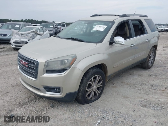 2013 GMC Acadia SLT with VIN 1GKKRRKD8DJ159890, listed as a IAAI auction lot 41738458 with 199,765 mi miles. Bid and sale history available at carsss.com. Image 2.