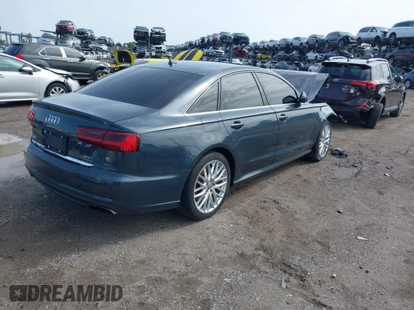 2016 Audi A6 Premium Plus with VIN WAUFGAFC3GN180467, listed as a IAAI auction lot 42429785 with 121,033 mi miles and . Bid and sale history available at DreamBid. Image 4.