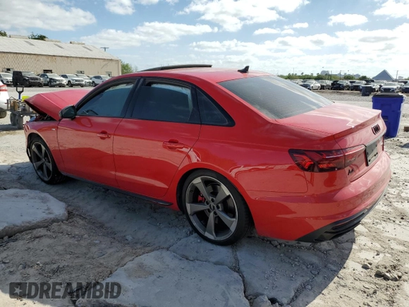 2022 Audi A4 S line Premium Plus z VIN WAUEAAF46NN004435, wystawiony jako Copart lot #52925865 z przebiegiem 14 990 mil mil oraz Szkoda całkowita • Salvage title. Historia ofert i sprzedaży dostępna na DreamBid. Obrazek 2.