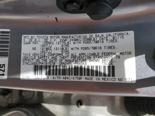 2015 Toyota Tacoma with VIN 3TMLU4EN7FM181570, listed as a Copart auction lot 53056985 with Not Provided miles and Salvage Title. Bid and sale history available at DreamBid. Image 12.