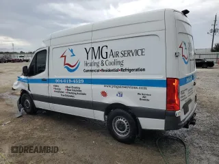 2021 Mercedes-Benz Sprinter Cargo with VIN W1Y4EBHY6MT061393, listed as a Copart auction lot 44793745 with 94,356 mi miles and Non Repairable. Bid and sale history available at carsss.com. Image 2.