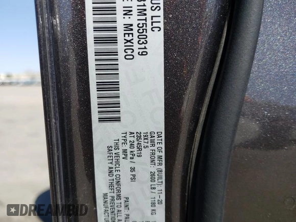 2021 Jeep Compass 80th Anniversary with VIN 3C4NJDEB1MT550319, listed as a Copart auction lot 52038445 with 28,461 mi miles and Salvage title. Bid and sale history available at DreamBid. Image 15.