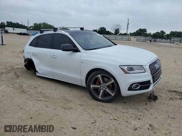 2015 Audi Q5 Premium Plus with VIN WA1DGAFP6FA090940, listed as a Copart auction lot 55791425 with 130,738 mi miles and Salvage title. Bid and sale history available at DreamBid. Image 4.
